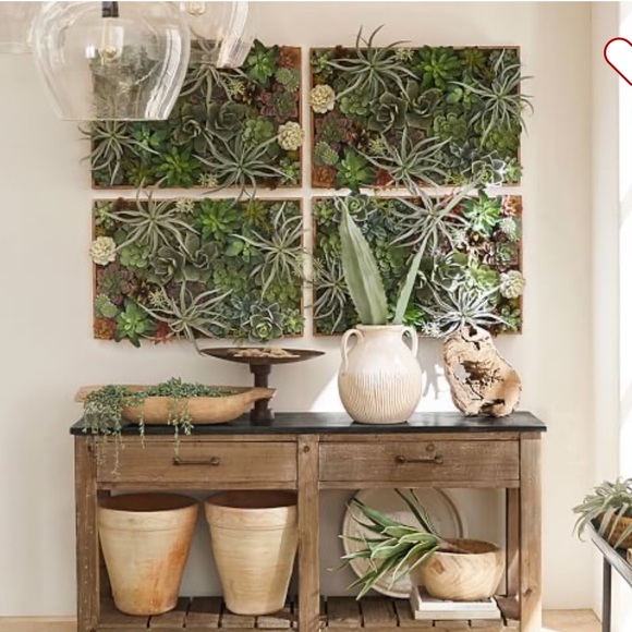 Pottery Barn Faux Succulent Wall Art Large - Picture 5 of 10